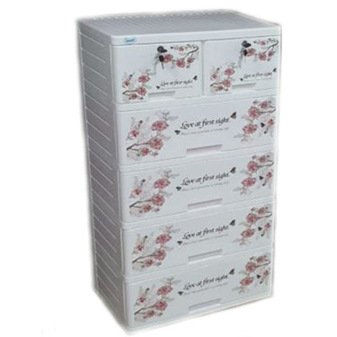 cherry blossom themed 5 layer wardrobe